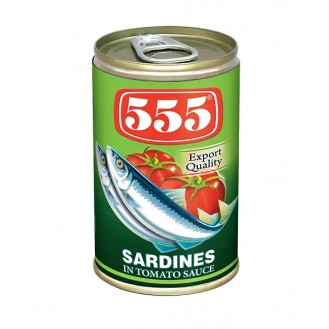 555 SARDINES TOMATO SAUCE GREEN