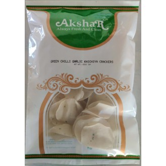 AKSHAR GREEN CHILLI GARLIC KHICHIYA CRACKERS