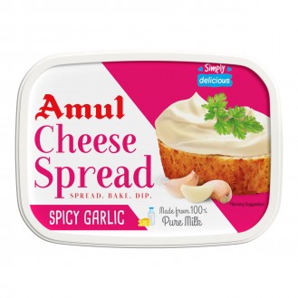 AMUL CHEESE SPREAD SPICY GARLIC 200G