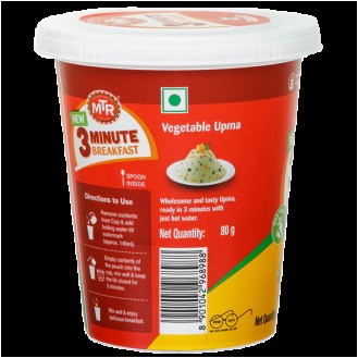 MTR CUP VEG UPMA 80G