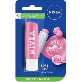 NIVEA LIP BALM SOFT ROSE