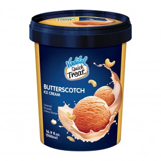 VADILAL BUTTERSCOTCH ICE CREAM 500ML