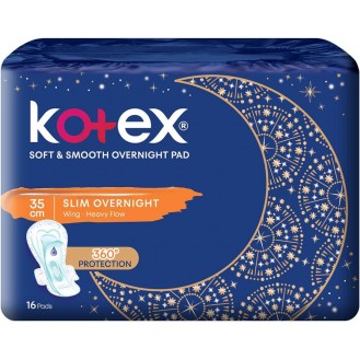 KOTEX SOFT SMOOTH OVERNIGHT PAD 35CM