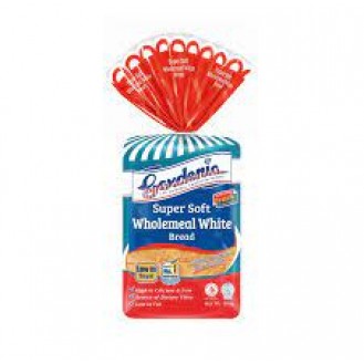 GARDENIA SS WHOLEMEAL WHITE BREAD 400GM