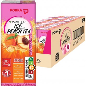 POKKA PEACH TEA PACKET 250ML