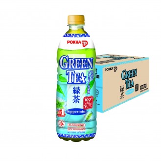 POKKA PEPPERMINT GREEN TEA 500ML